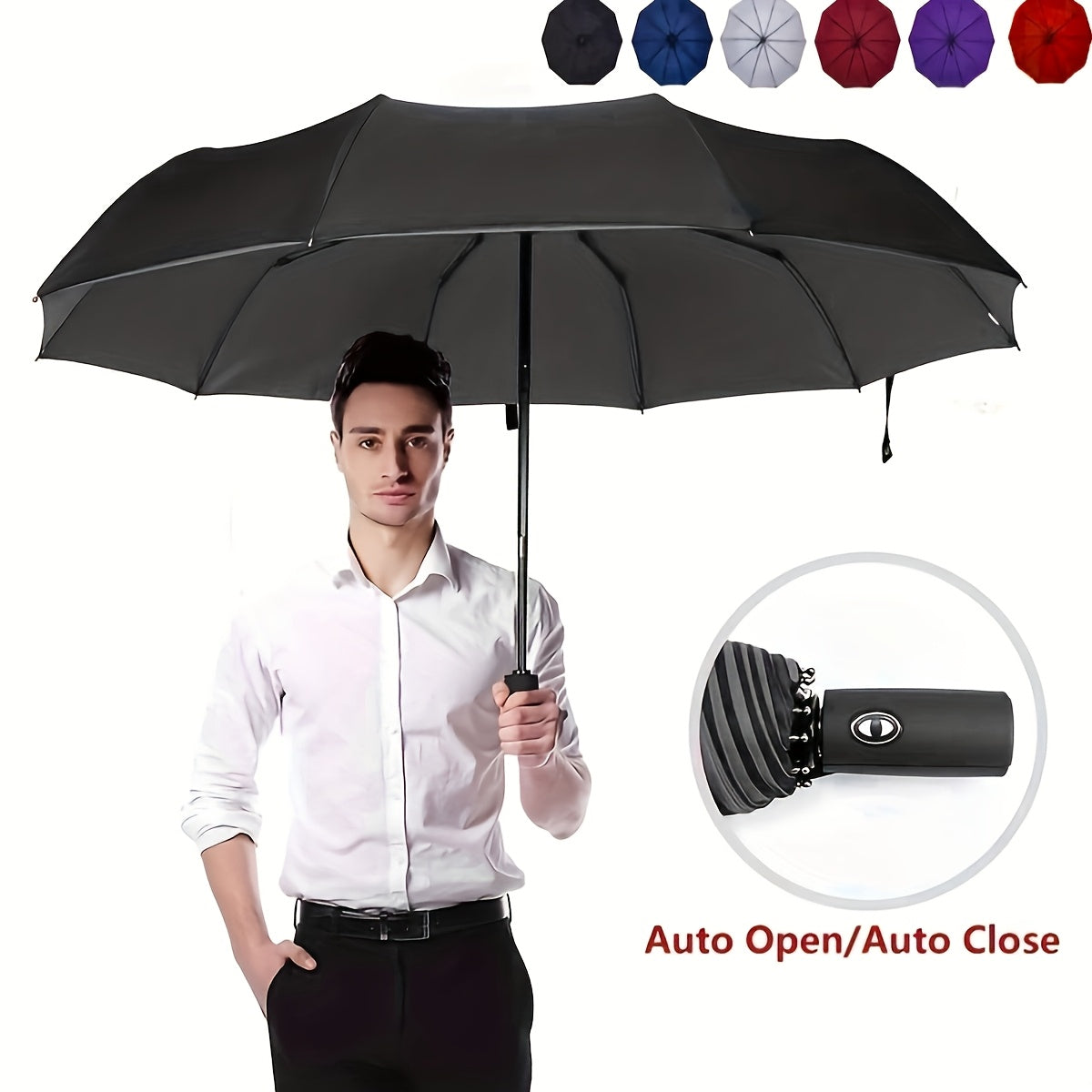 10 Bone Mini Folding Umbrella 10 Bone Mini Folding Umbrella, Waterproof, Portable, Casual Style, Sun Protection, Iron, Plastic Frame, 170T Sun Protection Fabric - The Ideal Gift for Friends