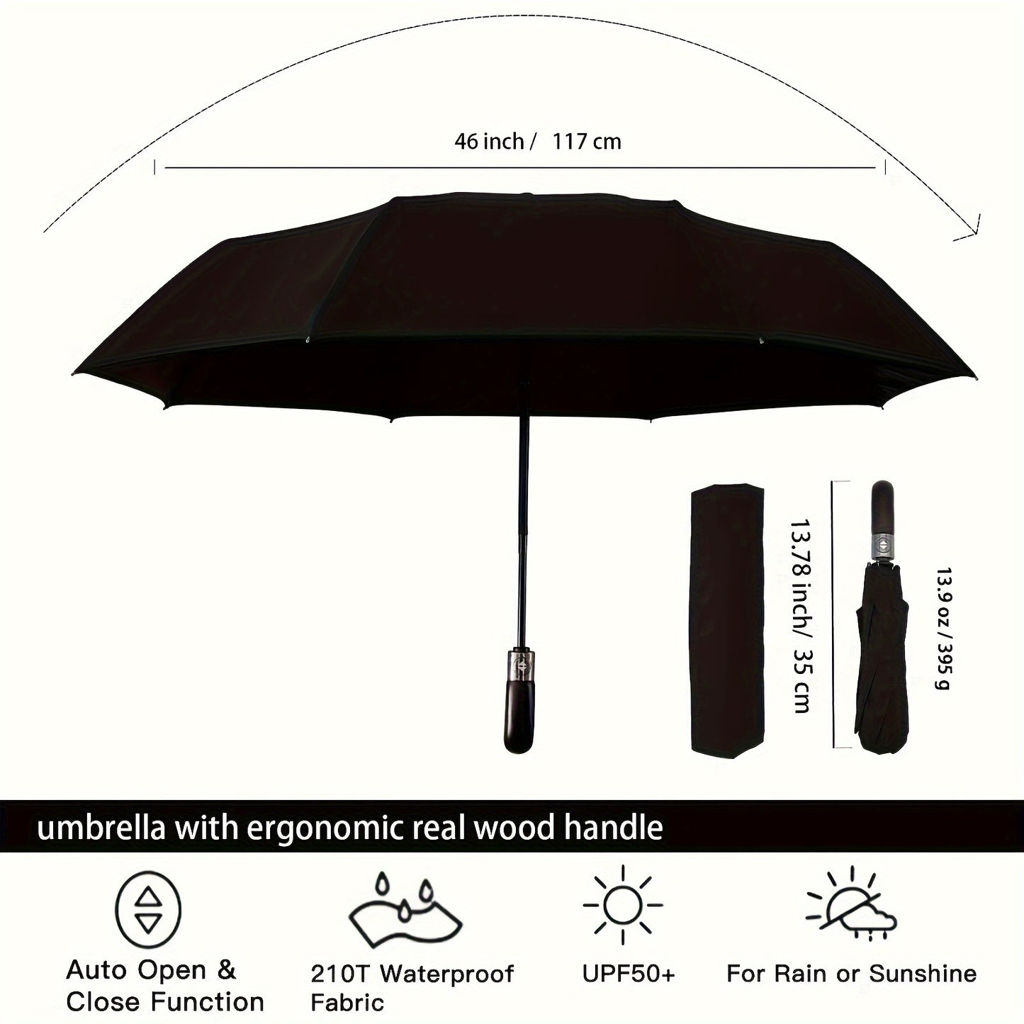 Windproof Travel Umbrella, Rainproof Automatic Umbrella, Portable And Compact Umbrella For Walking, Rain And Light Dual-use Sun Umbrella, Car Folding Fragrance Small Umbrella, Lightweight And Strong UV Protection