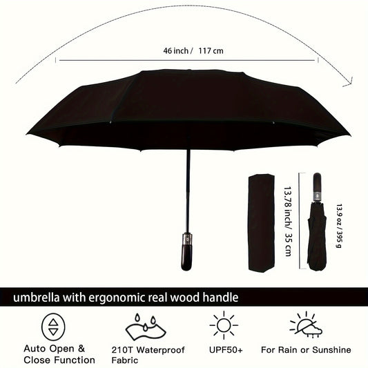Windproof Travel Umbrella, Rainproof Automatic Umbrella, Portable And Compact Umbrella For Walking, Rain And Light Dual-use Sun Umbrella, Car Folding Fragrance Small Umbrella, Lightweight And Strong UV Protection